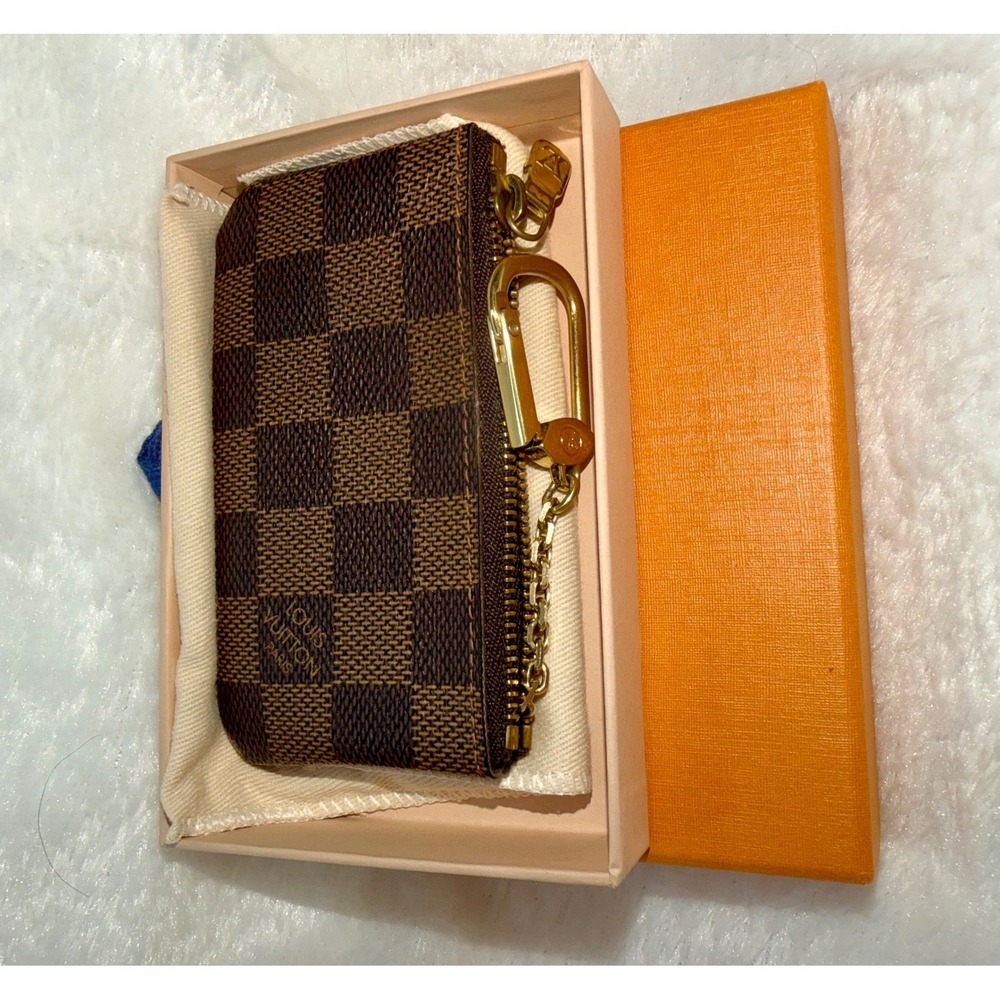 Louis Vuitton Damier Ebene Canvas Key Pouch Holder Wallet - Picture 2 of 8